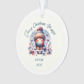 Snowy Christmas Magic Acrylic Ornament (Vorderseite)