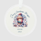 Snowy Christmas Magic Acrylic Ornament (Vorderseite)