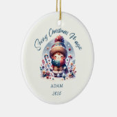 Snowy Christmas Magic Keramik Ornament (Rechts)