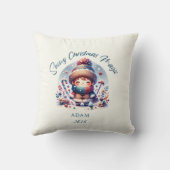 Snowy Christmas Magic Kissen (Rückseite)