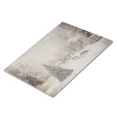 Snowy Christmas Morning Notepad Notizblock (angewinkelt)