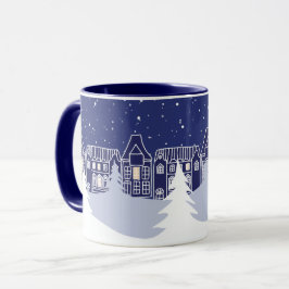 Snowy Christmas Night Tasse