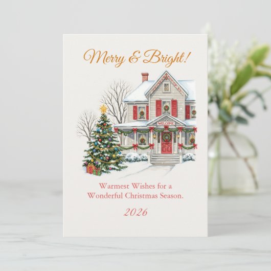 Snowy Christmas scene (Stehend Vorderseite)