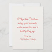 Snowy Christmas scene (Rückseite)