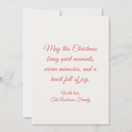 Snowy Christmas scene (Rückseite)