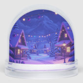 Snowy Christmas Scene Snow Globe Schneekugeln (Vorderseite)