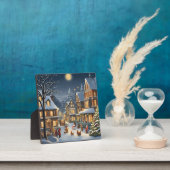 Snowy Christmas Town Fotoplatte (InSitu)