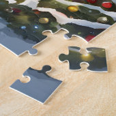Snowy Christmas Town Puzzle (Seite)