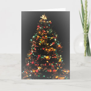 Snowy Christmas Tree Christmas Card Feiertagskarte