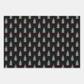 Snowy Christmas Tree v2 Geschenkpapier Set (Vorderseite 2)