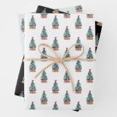 Snowy Christmas Tree v2 Geschenkpapier Set (Beispiel)