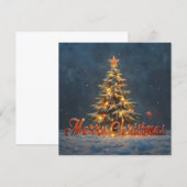 Snowy Christmas Tree with Warm Lights (Vorne/Hinten)