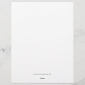 Snowy Christmas Trees Briefbogen (Rückseite)