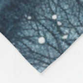 Snowy Christmas Trees Fleecedecke (Ecke)