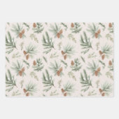 Snowy Christmas Trees Geschenkpapier Set (Vorderseite 2)