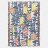 Snowy Christmas Village Pattern Decke (Vorderseite Vertikal)