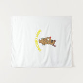 SNOWY CHRISTMAS WANDTEPPICH (Vorderseite (Horizontal))