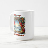 Snowy Christmas Window Charm Kaffeetasse (Vorderseite Links)