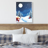 Snowy Christmas Winter Wonderland  Leinwanddruck (Insitu (Schlafzimmer))