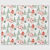 Snowy Christmas Wrap Geschenkpapier (Flach)