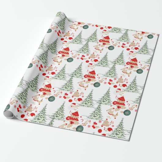 Snowy Christmas Wrap Geschenkpapier (Ungerollt)