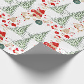 Snowy Christmas Wrap Geschenkpapier (Ecke)