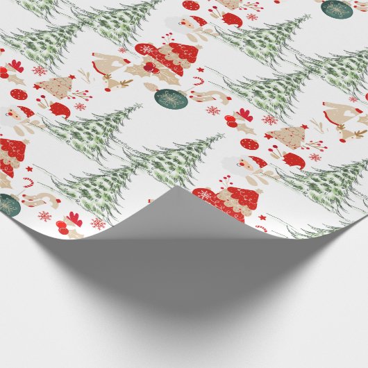 Snowy Christmas Wrap Geschenkpapier (Ecke)