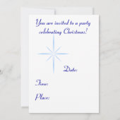 Snowy Church Christmas Party Einladung (Rückseite)