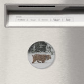 Snowy Cocker Spaniel Magnet (In Situ (Geschirrspüler))