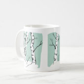 Snowy Colorado Aspen Tree 11oz Keramik Tasse (Vorderseite Links)