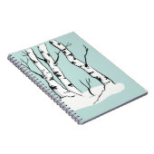 Snowy Colorado Aspen Tree Notizblock (Rechte Seite)