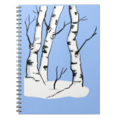 Snowy Colorado Aspen Tree Notizblock (Vorderseite)
