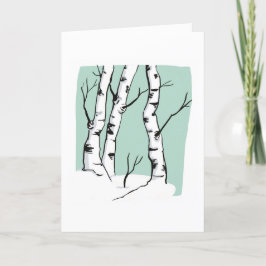 Snowy Colorado Aspens Blank Grußkarte Dankeskarte