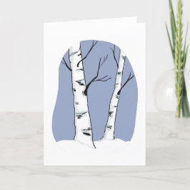 Snowy Colorado Aspens Treens Blank Grußkarte Dankeskarte