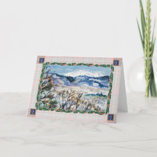 Snowy Colorado Weihnachtskarte Feiertagskarte