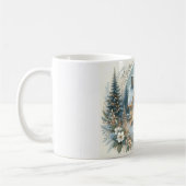 Snowy Cottage Glow Scene Kaffeetasse (Links)