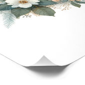 Snowy Cottage Glow Scene Poster (Ecke)