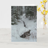 Snowy Creek Karte (Gelbe Blume)