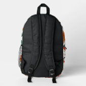 Snowy Crites Print Backpack Bedruckter Rucksack (Rückseite)