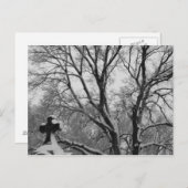 Snowy Cross Postkarte (Vorne/Hinten)