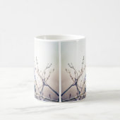 Snowy Day Blue Jay Bird Nature Kaffee Tasse (Mittel)