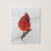 Snowy Day Kardinal Puzzle (Vertikal)