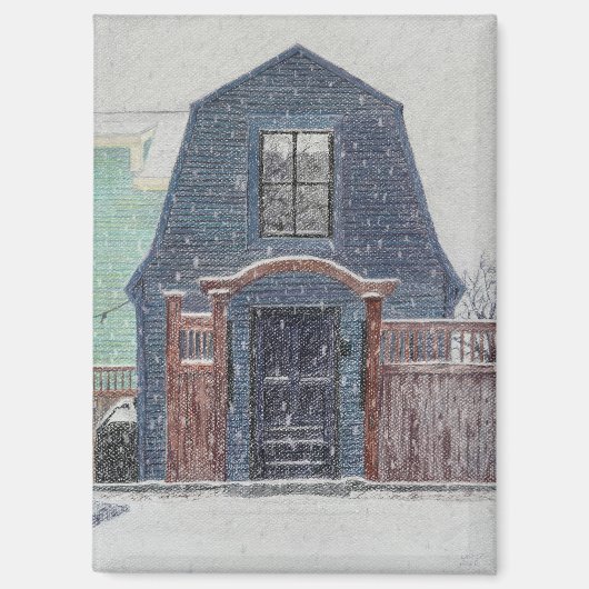 Snowy Day Magnet (Vorderseite)