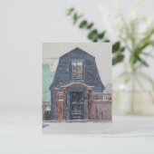 Snowy Day Postkarte (Stehend Vorderseite)