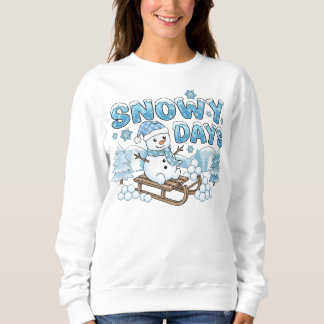 Snowy Day Snowman Sweatshirt