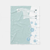 Snowy Deer Fleecedecke (Vorderseite)