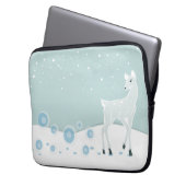 Snowy Deer Laptopschutzhülle (Vorderseite Links)