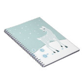 Snowy Deer Notizblock (Rechte Seite)