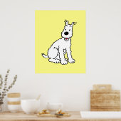 Snowy dog Tin Tin Poster (Küche)