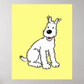 Snowy dog Tin Tin Poster (Vorne)